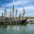 A historic sailing ship docked at the Chattanooga Riverfront, Tennessee.